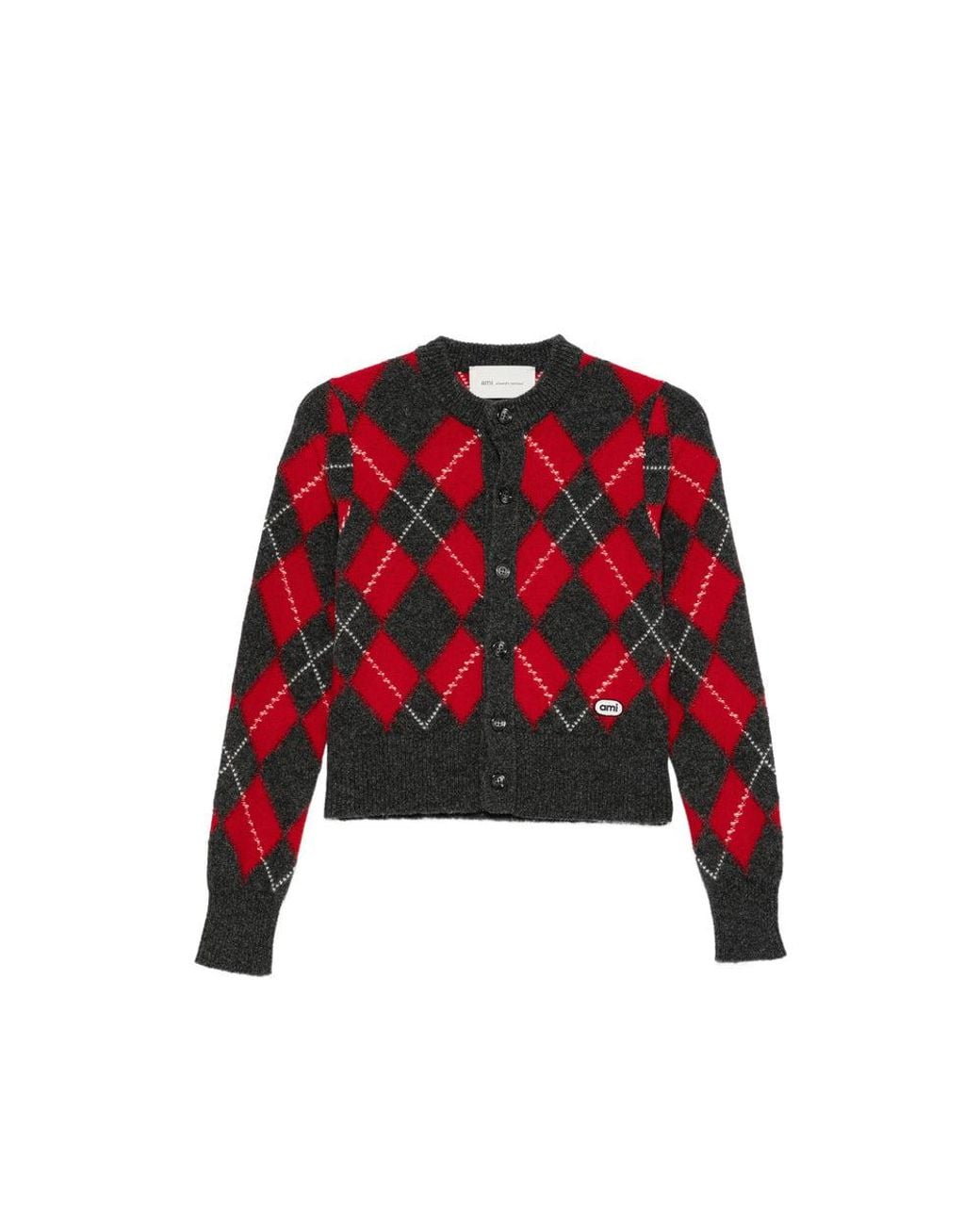 AMI Red Knitwear