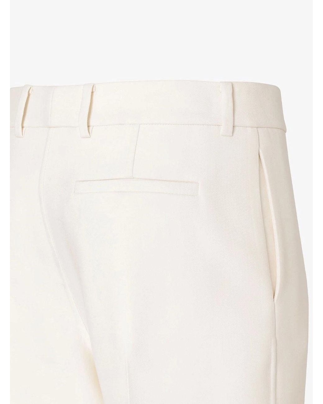 Fendi White Pants Double Twisted