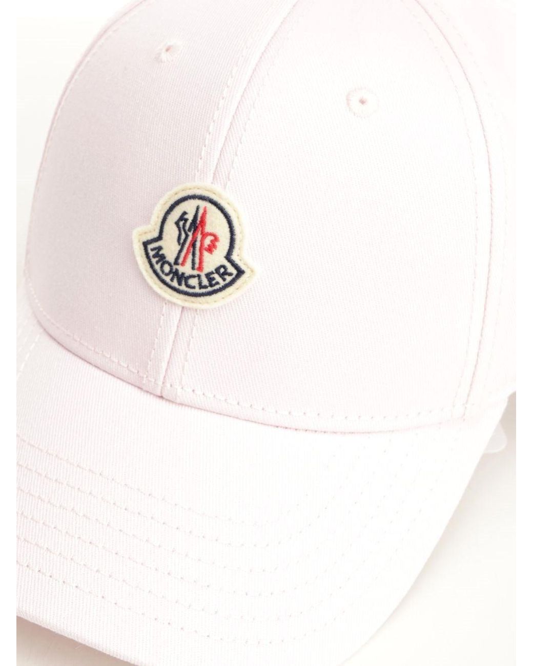 Moncler White Baseball Cap