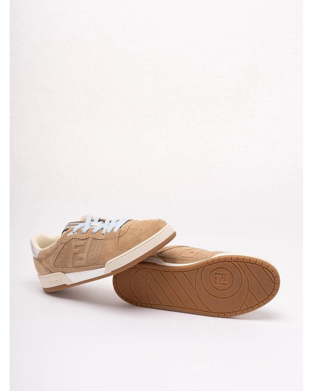 Fendi Natural 'Match' Sneakers for men