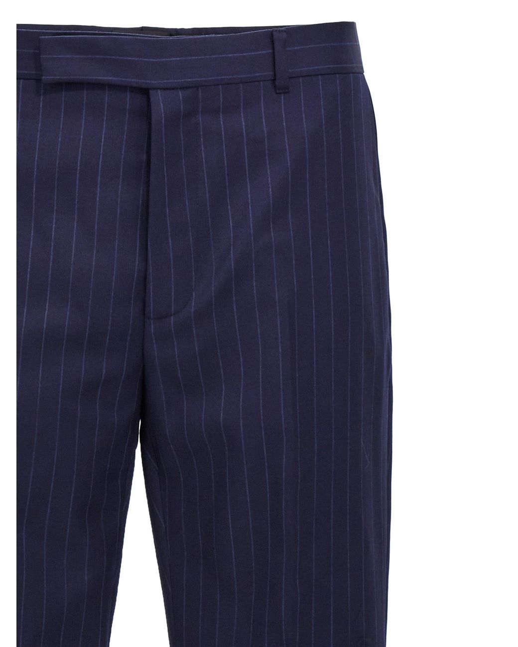 Givenchy Blue Pinstriped Tailored Trousers for men