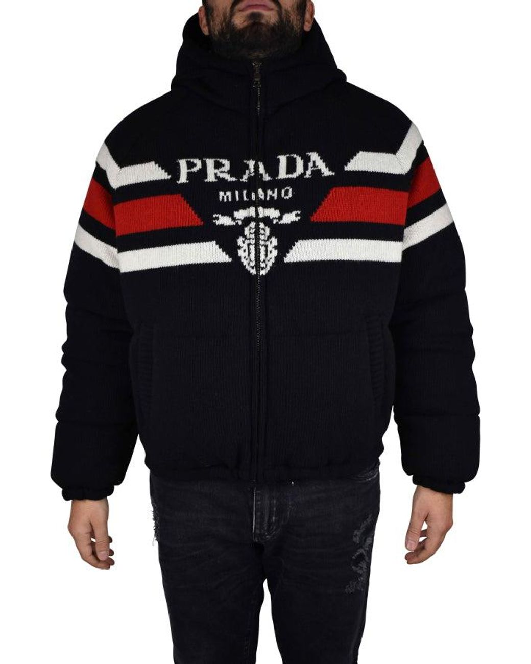 Prada Black Down Jacket for men