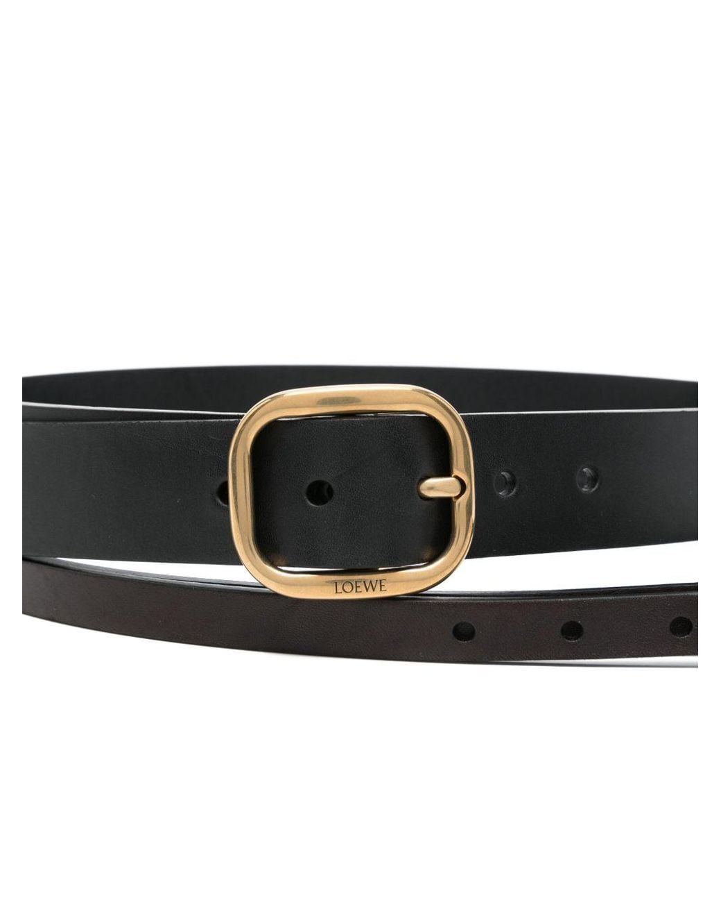 Loewe White Leather Belt
