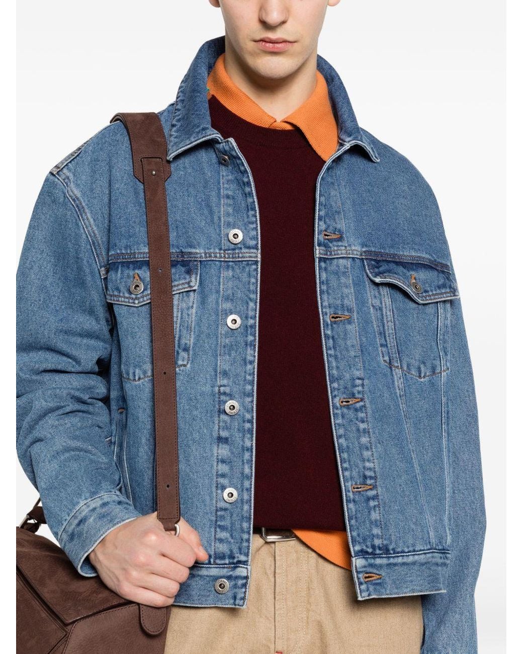Loewe Blue Anagram Denim Jacket for men