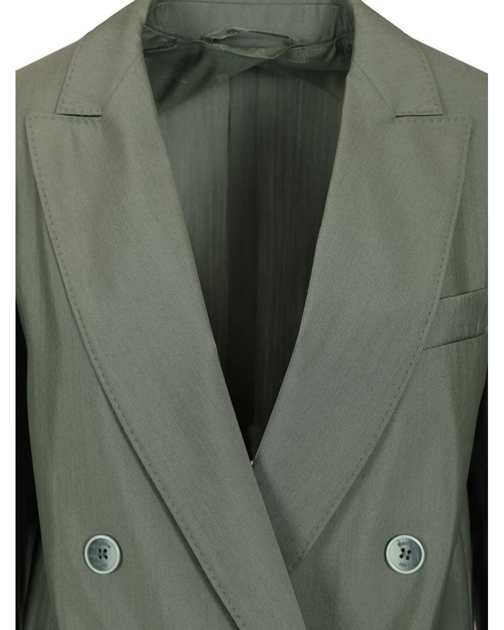 Max Mara Green Double-Breasted Blazer