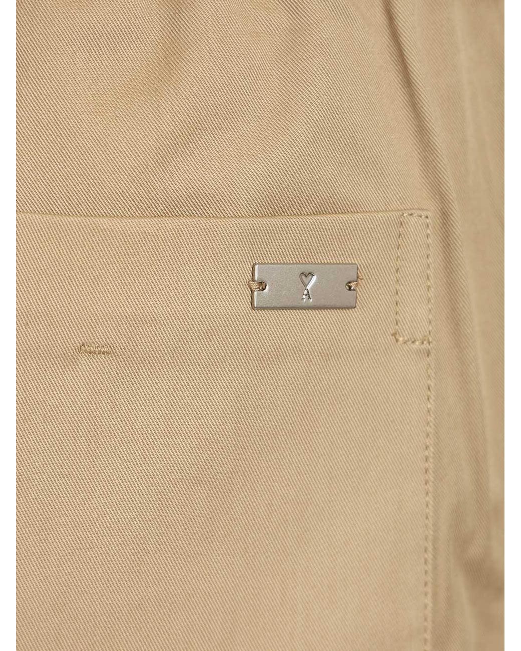 AMI Natural Ami Trousers With Elasticated Waist for men