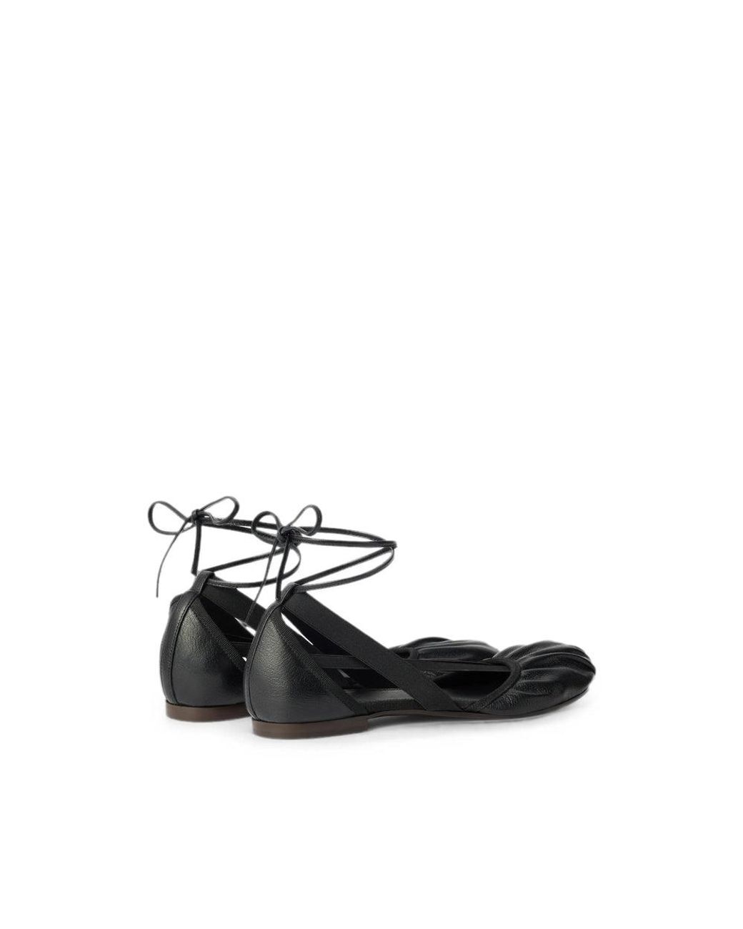 Lemaire Black Ballet Flats