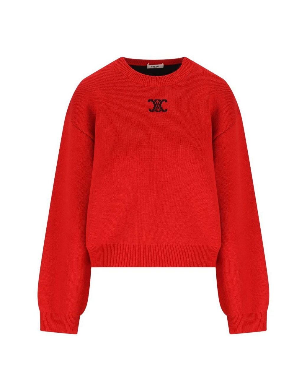 Céline Red Triomphe Cashemre Sweater