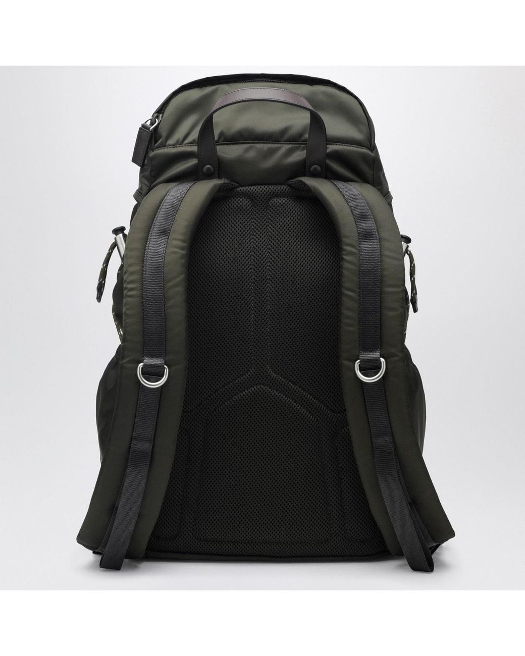 Prada Black Camouflage Renylon And Leather Speedrock Backpack for men