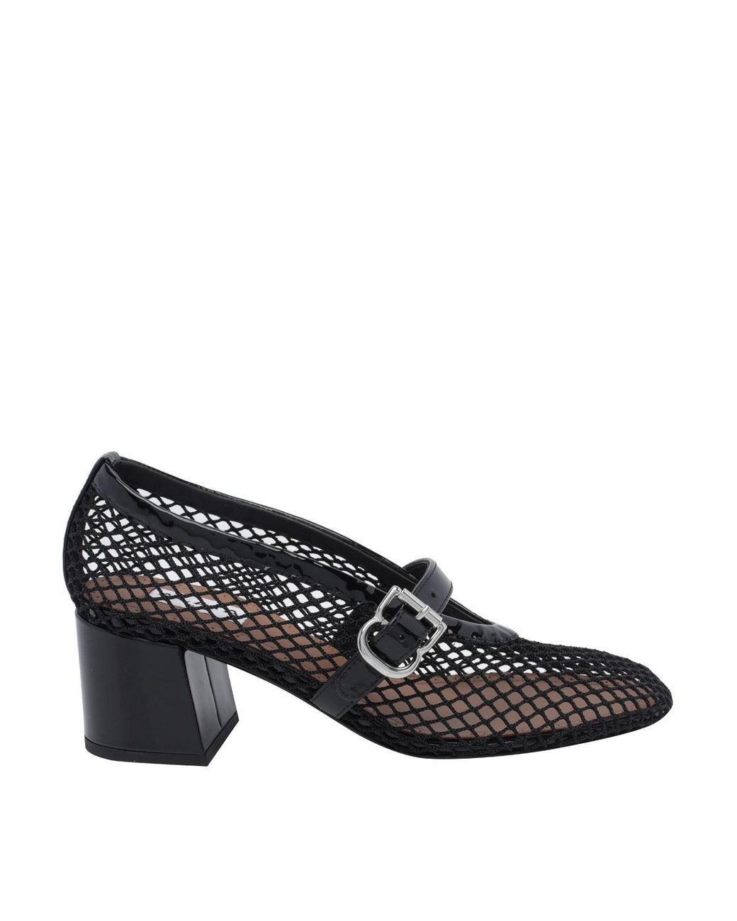 Alaïa Black Fishnet Mary Jane