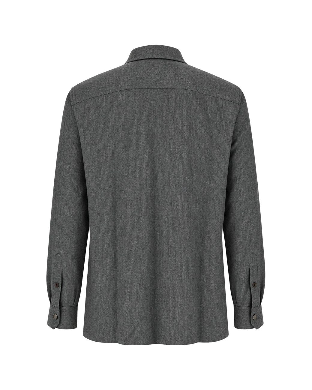Brunello Cucinelli Clothing Shirts in Gray for Men | Lyst