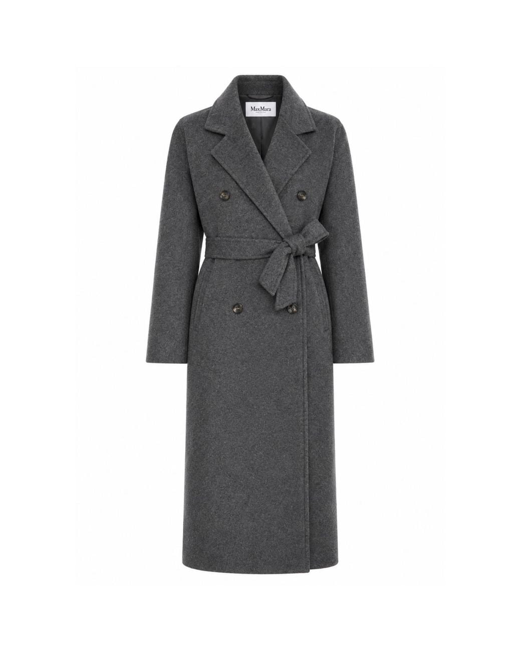 Max Mara Gray Cadmio Cappotto Over