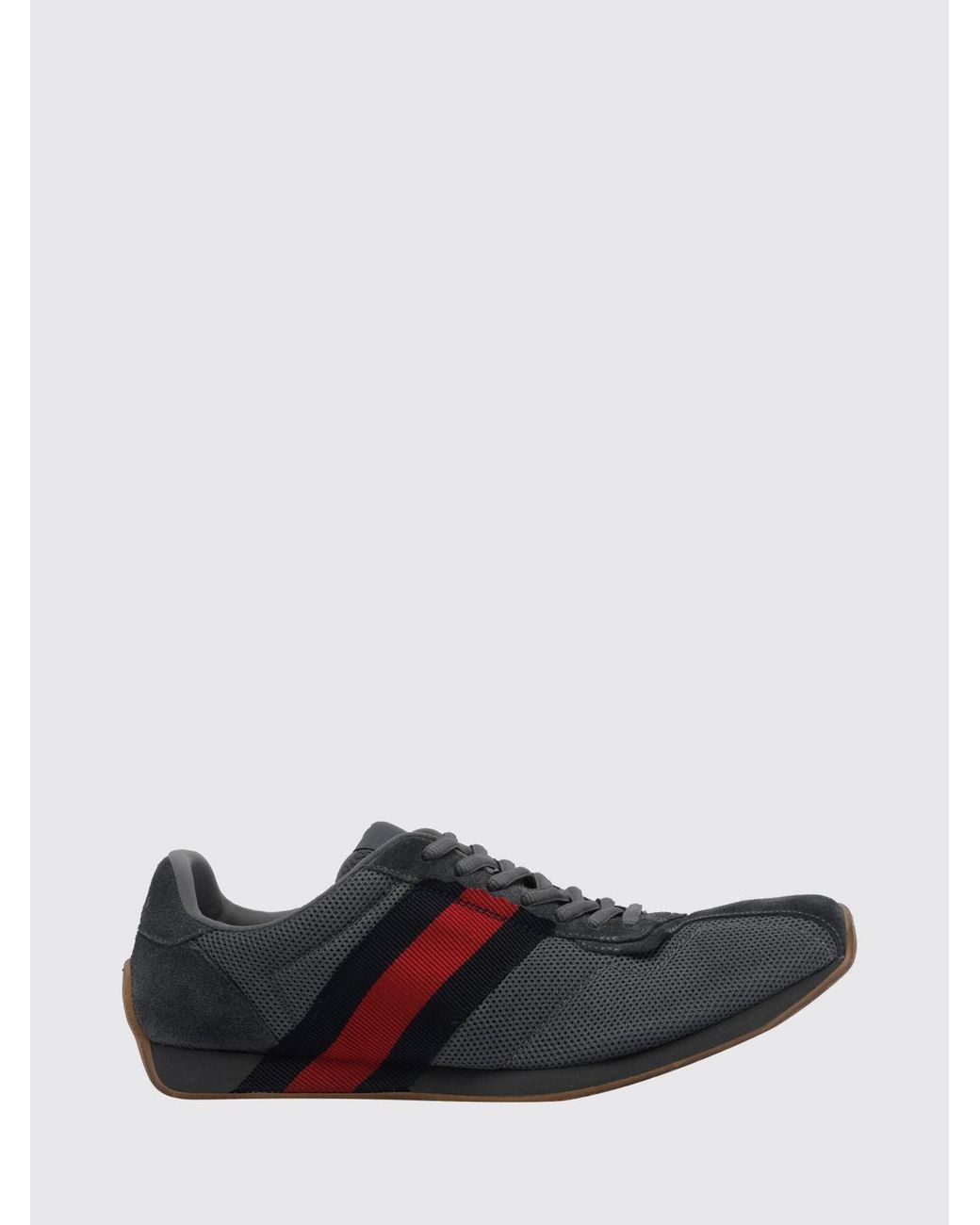 Gucci White Tempo Distressed Leather And Mesh Low-Top Sneakers With Web Stripe for men