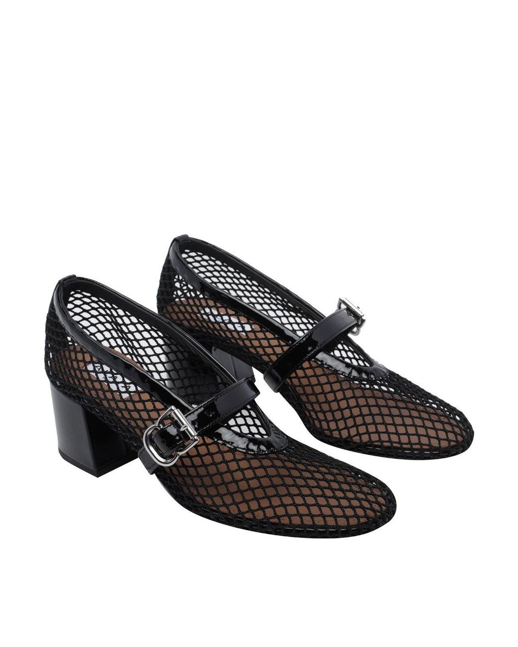 Alaïa Black Fishnet Mary Jane