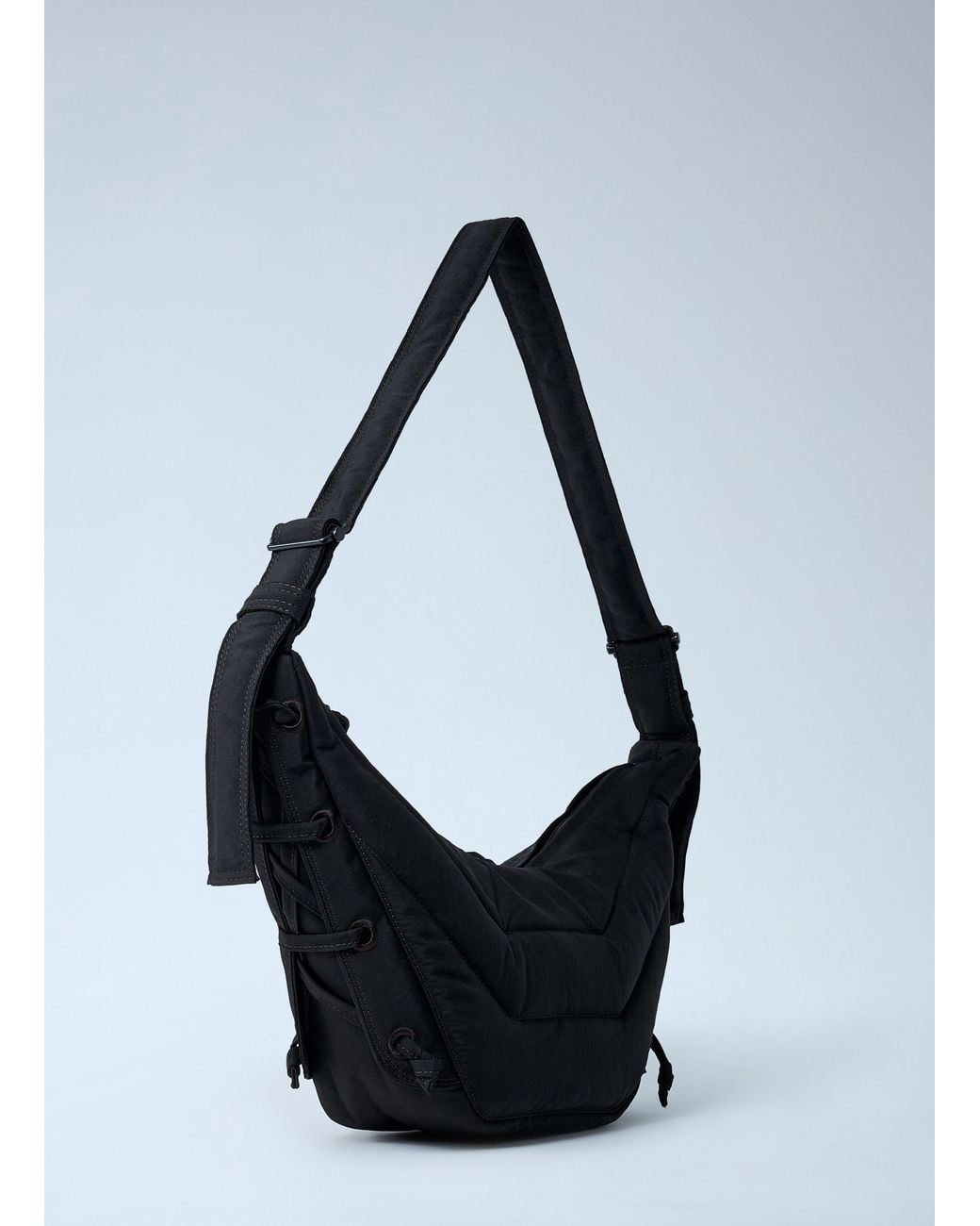 Lemaire Black Small Soft Game Shoulder Bag for men