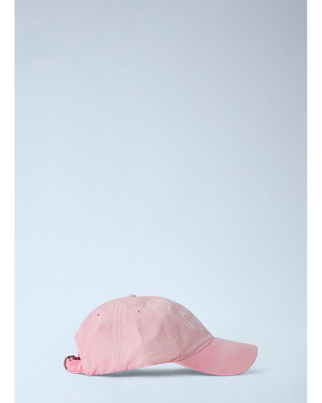Acne Pink Washed Logo Cap