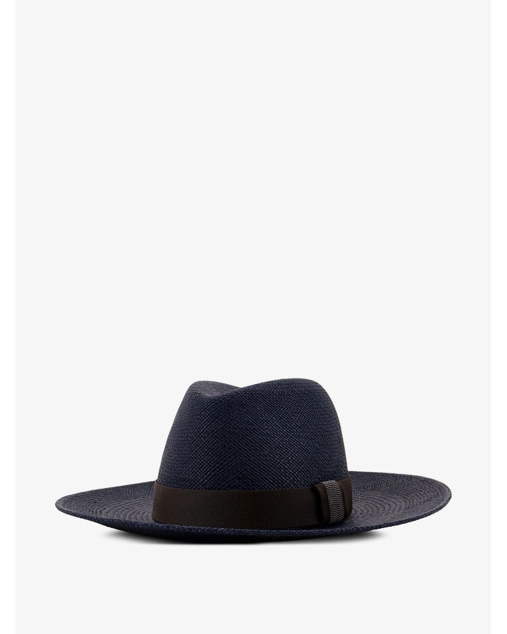 Brunello Cucinelli Blue Hats Rafia