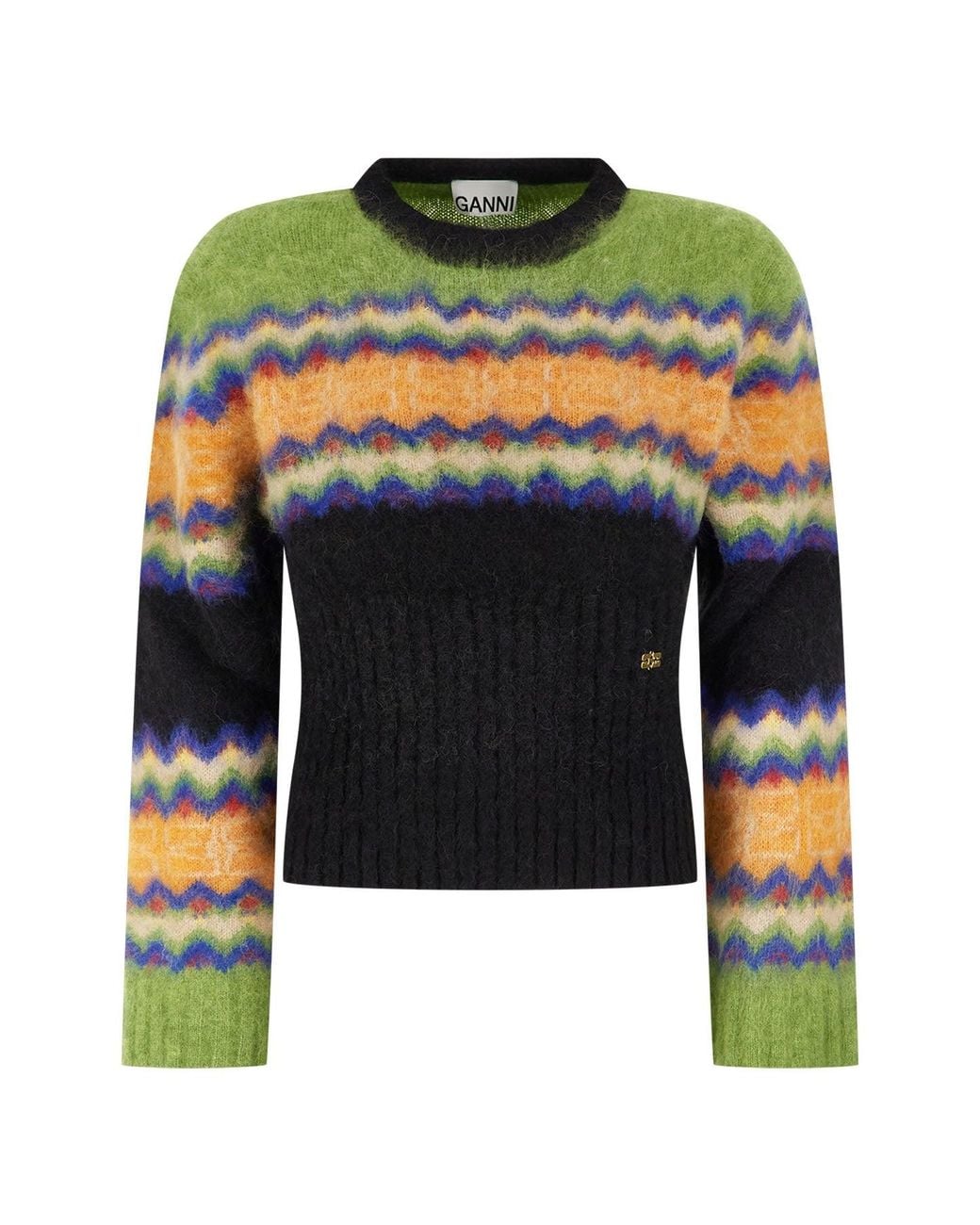 Ganni Clothing Knitwear in Black | Lyst
