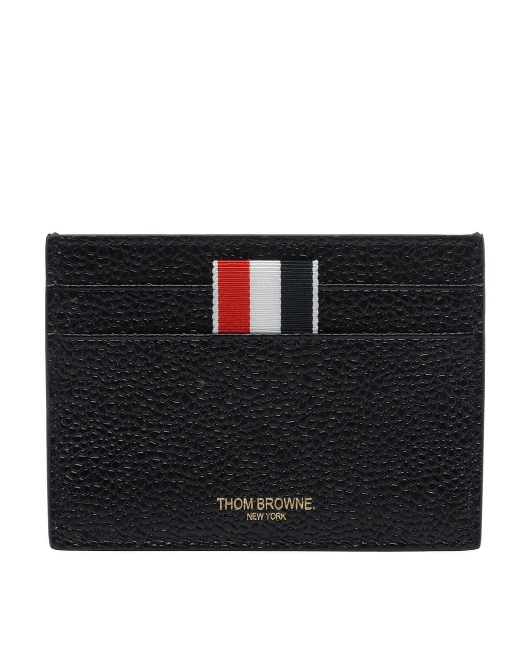 Thom Browne Black Logo Cards Holder