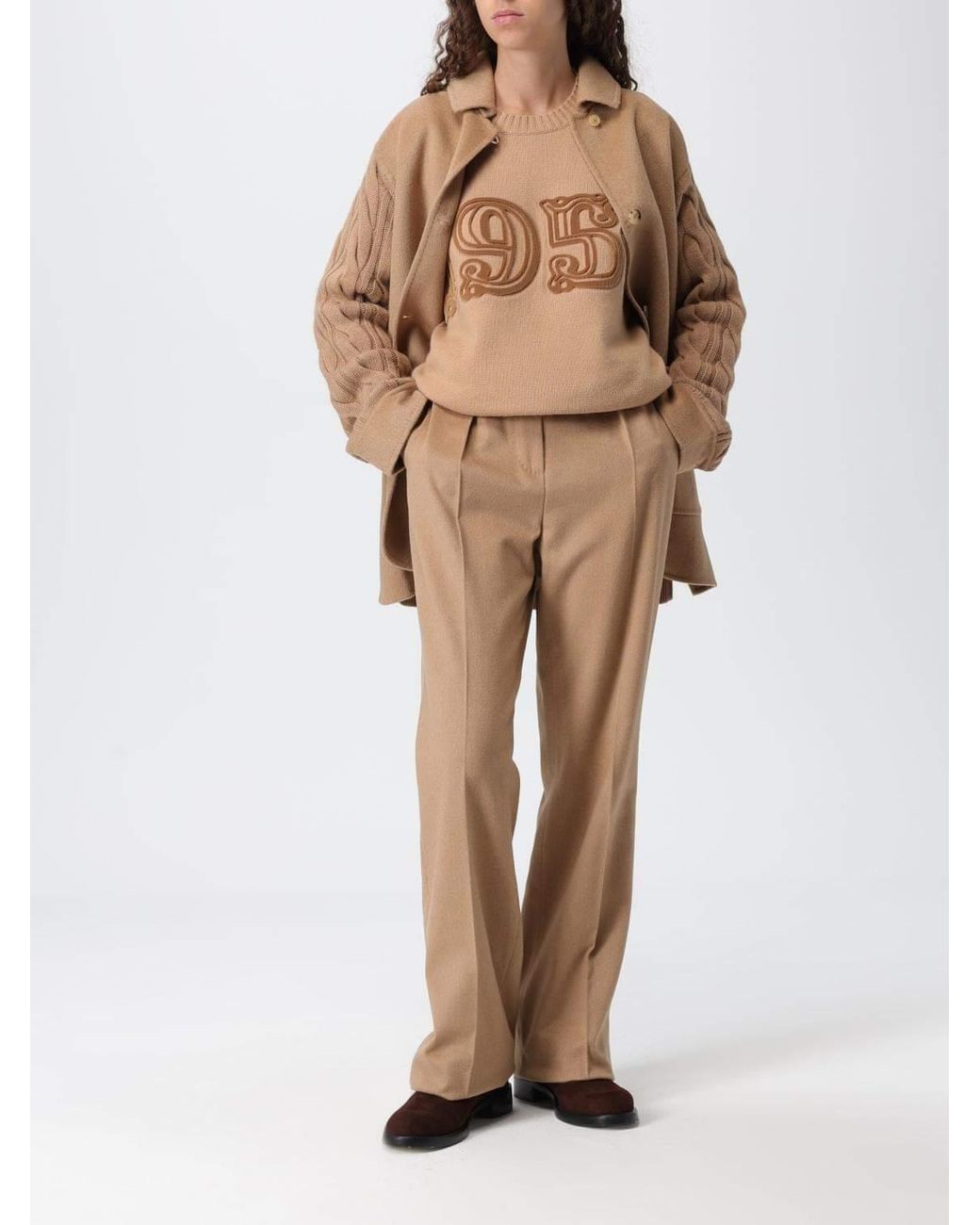 Max Mara Natural Sweater Camel for men