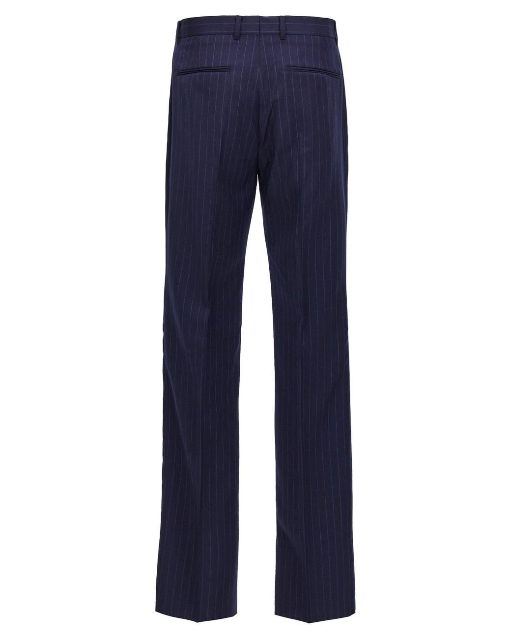 Givenchy Blue Pinstriped Tailored Trousers for men