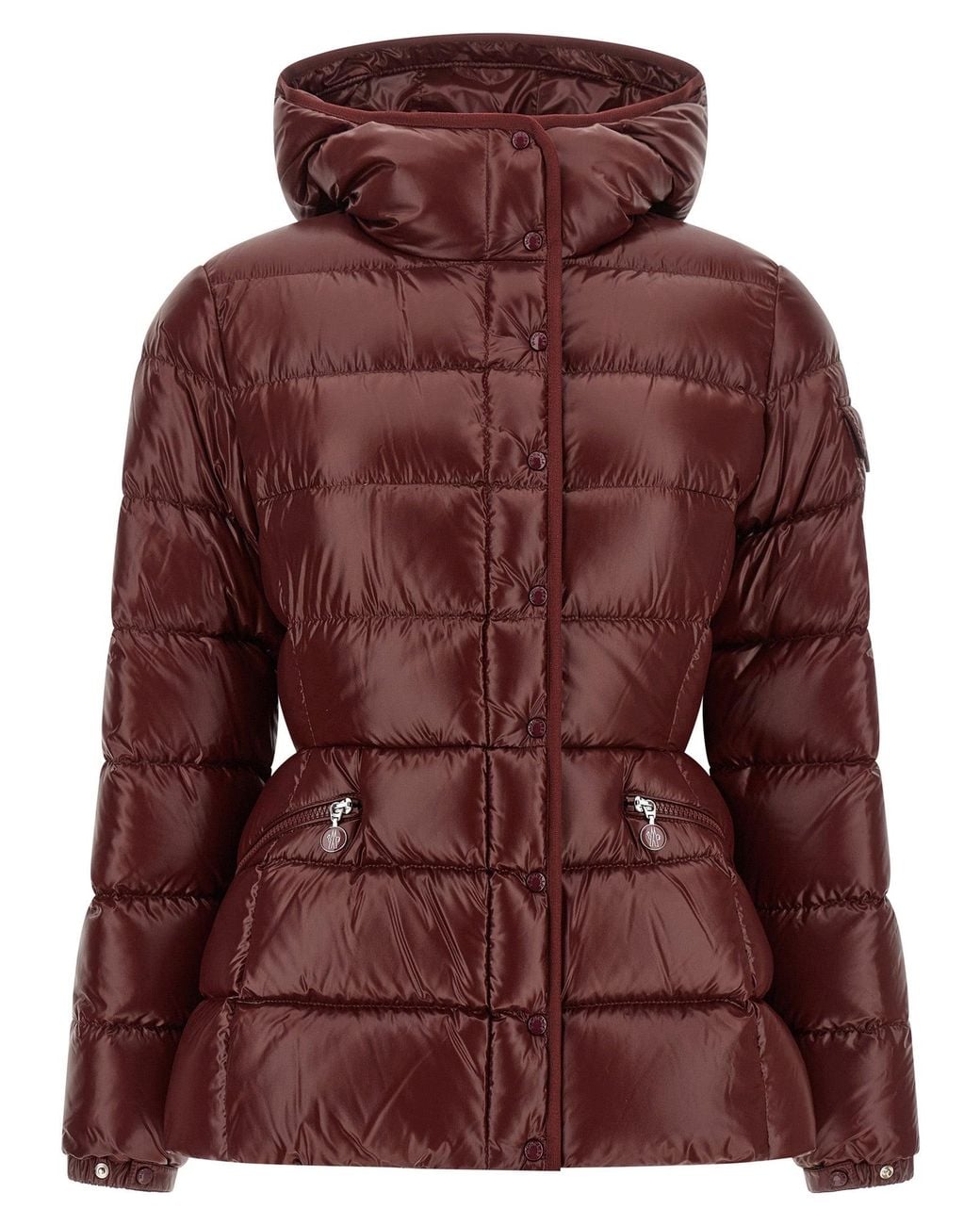 Moncler Red 'Barante' Down Jacket
