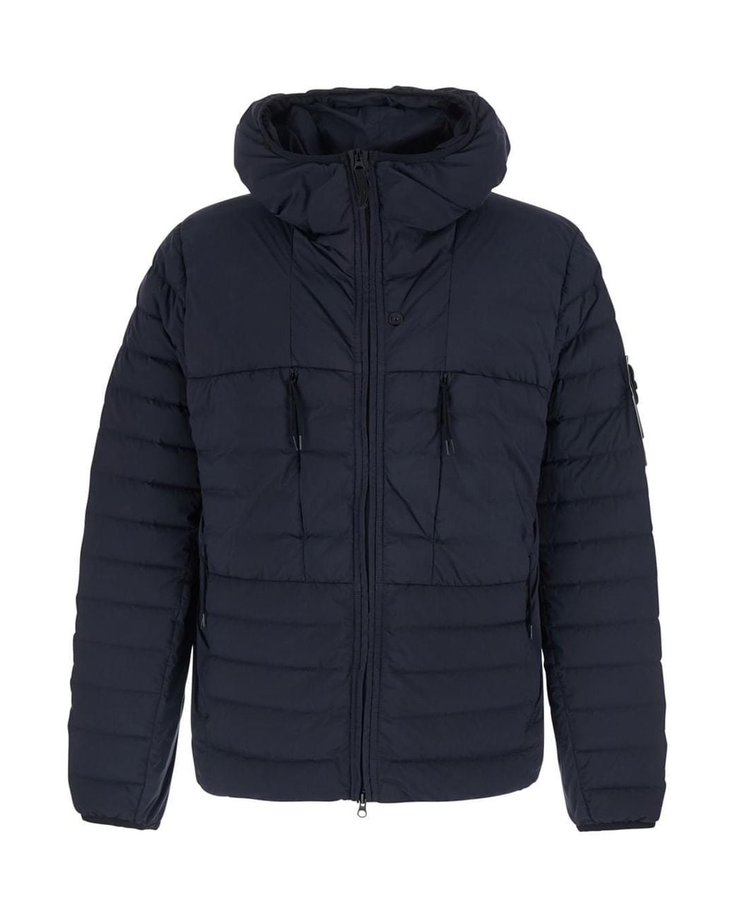 Stone Island Blue Down Jacket Polyamide Padded for men