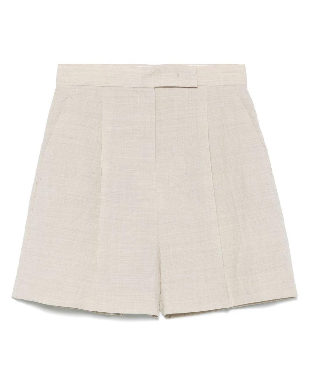 Max Mara Natural Wool Shorts