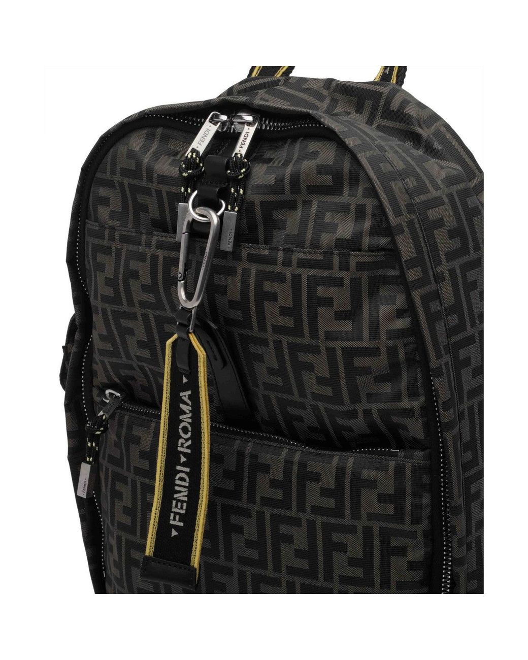 Fendi Black Climb Backpack for men