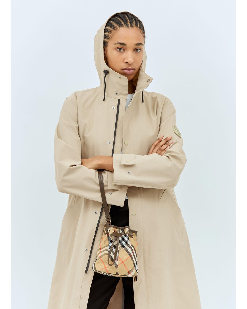 BURBERRY｜ ( Check Drawstring Pouch (8093916)) Burberry Check Drawstring Pouch Bag | Neiman Marcus