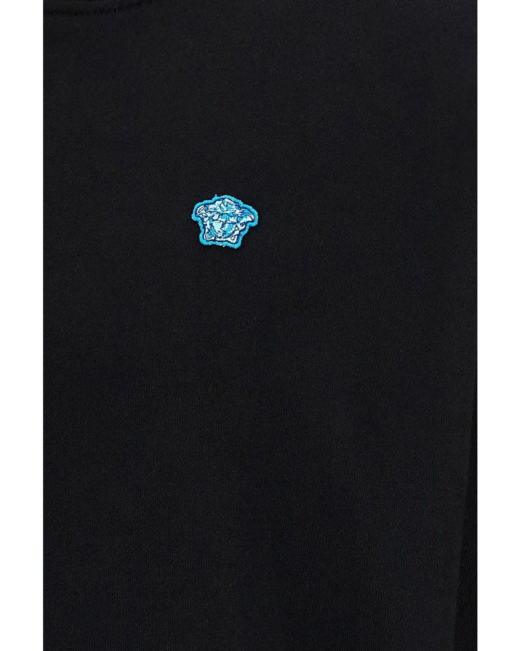 Versace Blue Cotton Sweatshirt for men