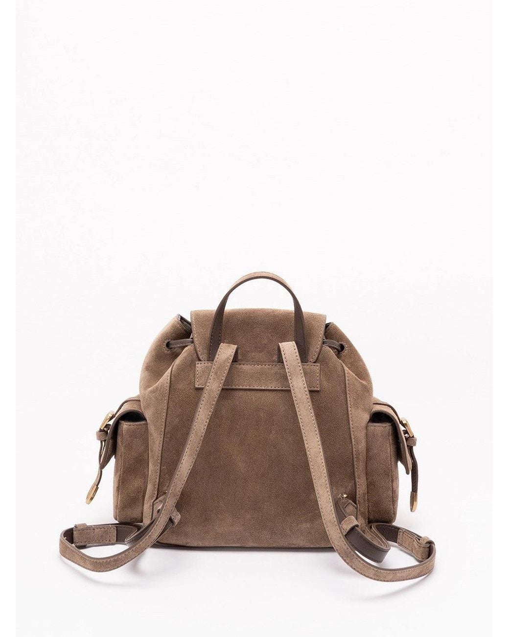 Brunello Cucinelli Brown Suede Sartorial Backpack