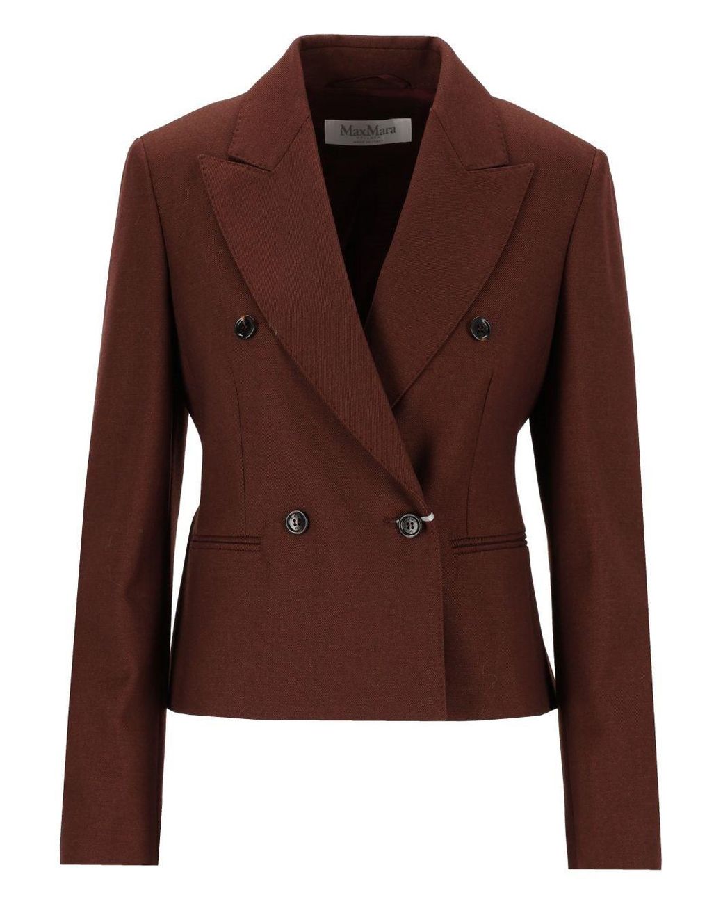 Max Mara Brown Double-Breasted Blazer