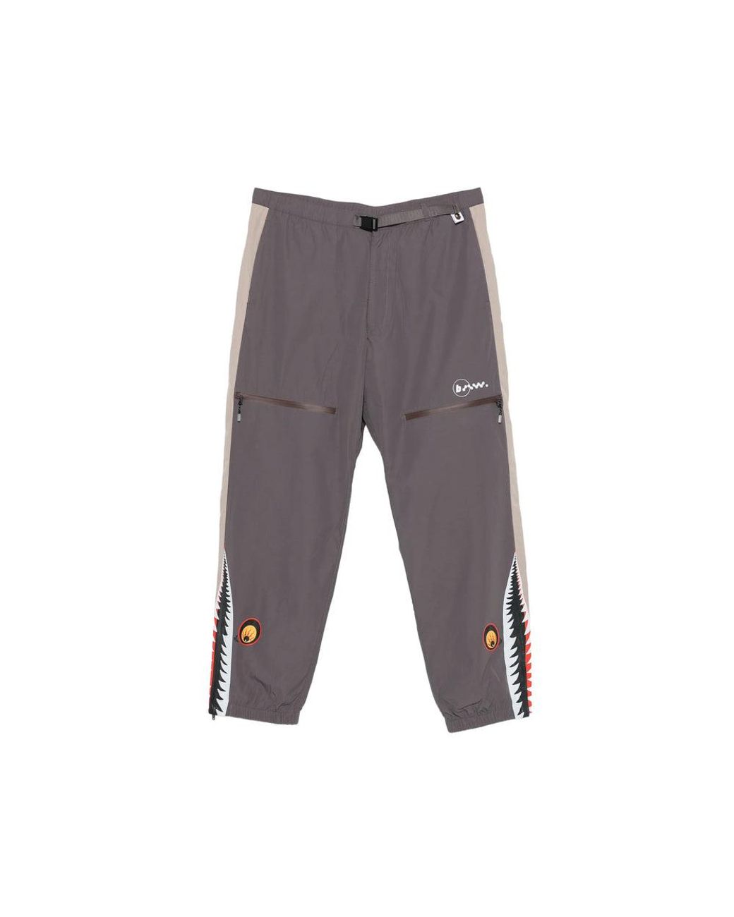 A Bathing Ape Gray Performance Track Pants for men