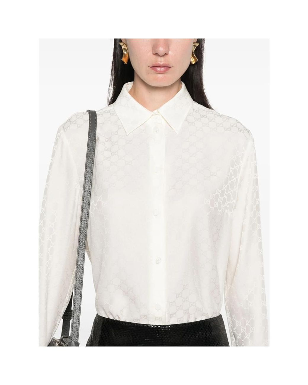 Gucci White Neutrals Tops