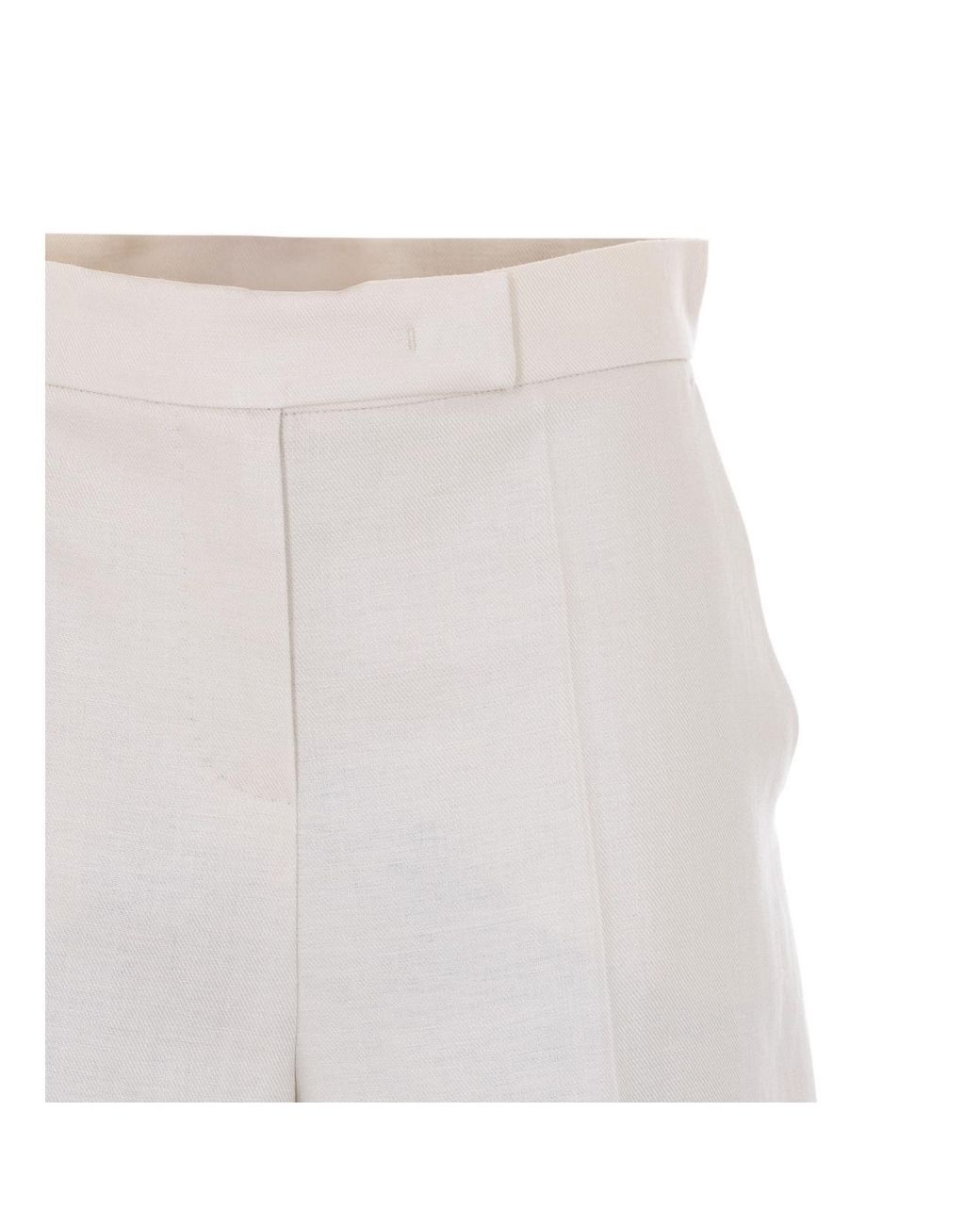 Max Mara White Mxmkaki Pants
