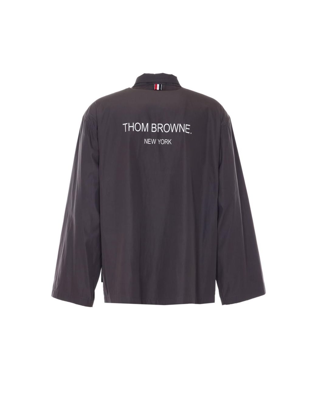 Thom Browne Blue Light Memory Tech Packable Sportcoat With Logo for men