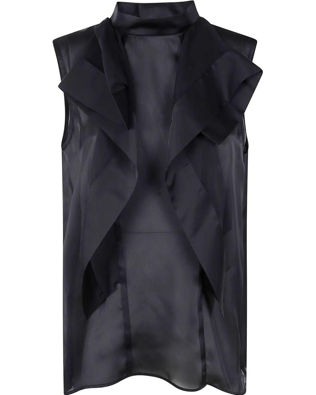 トップス sacai Satin Chiffon Embroidery Pullover Satin x Chiffon