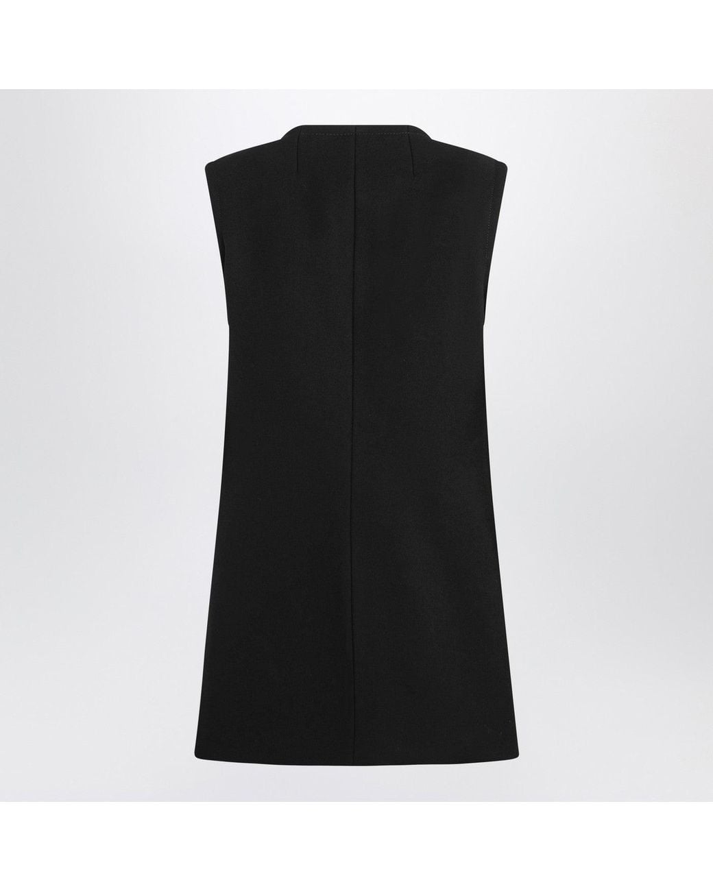 Gucci Black Vest With Large Buttons