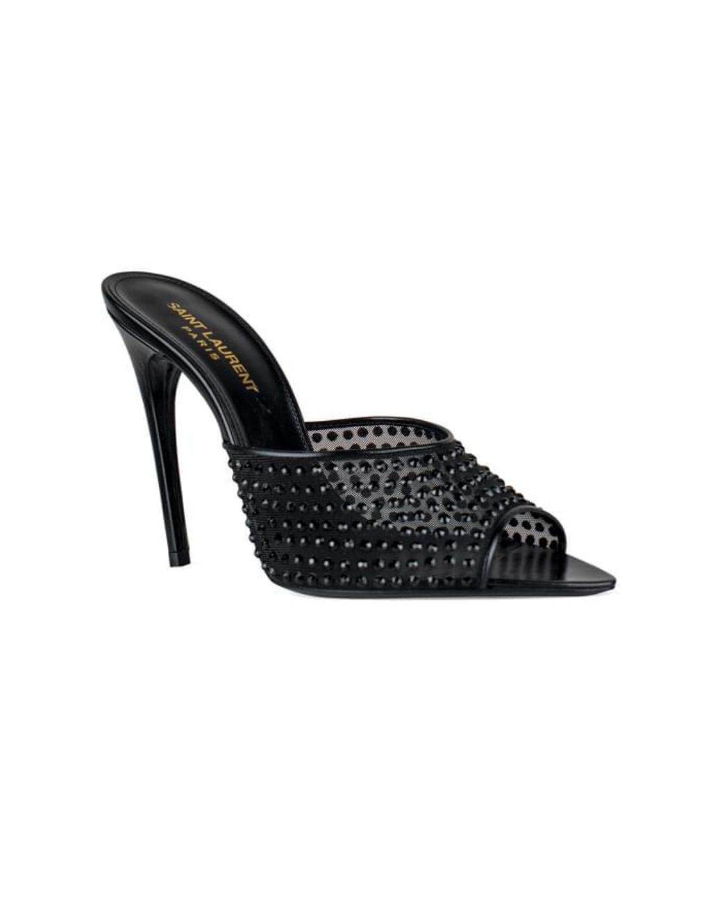 Saint Laurent Black Blonde Mules