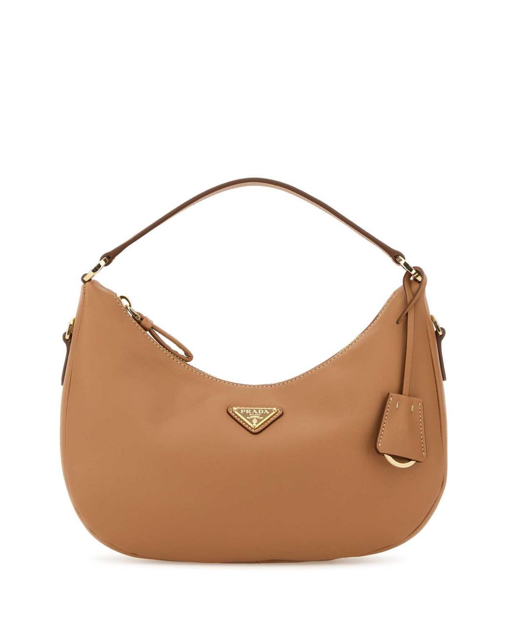 Prada Brown Camel Leather Handbag
