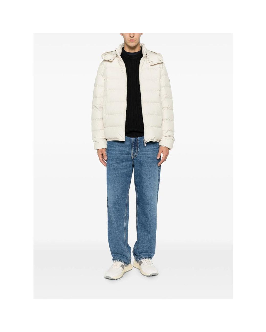 Moncler White Neutrals Jackets for men