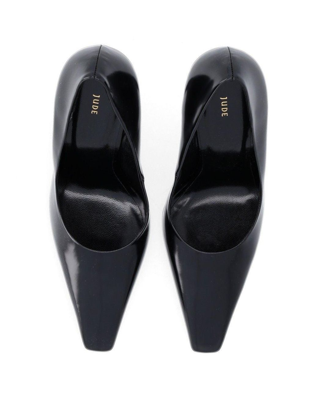 Jude Black Pointed-Toe Pumps