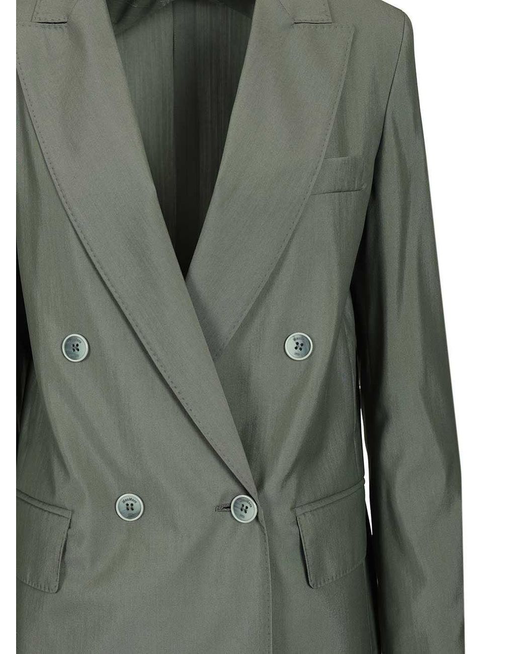 Max Mara Green Double-Breasted Blazer
