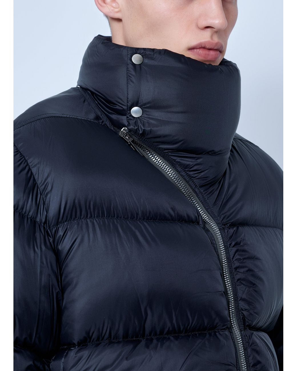 Rick Owens Blue Turtle Down Jacket for men