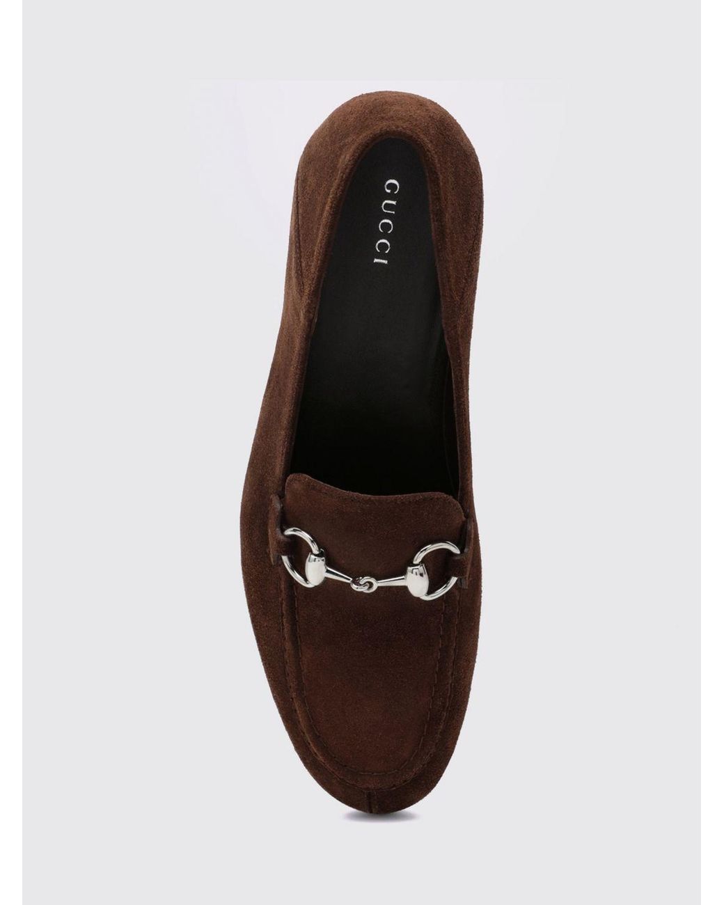 Gucci White Suede Loafers With Horsebit Detail