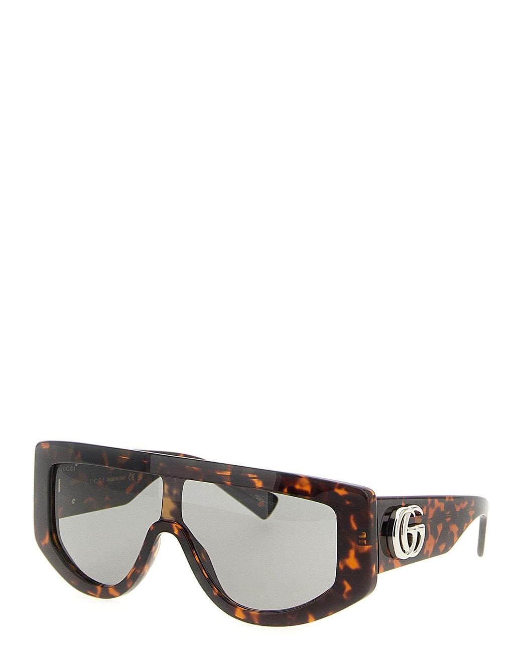 Gucci Gray Rectangular Sunglasses