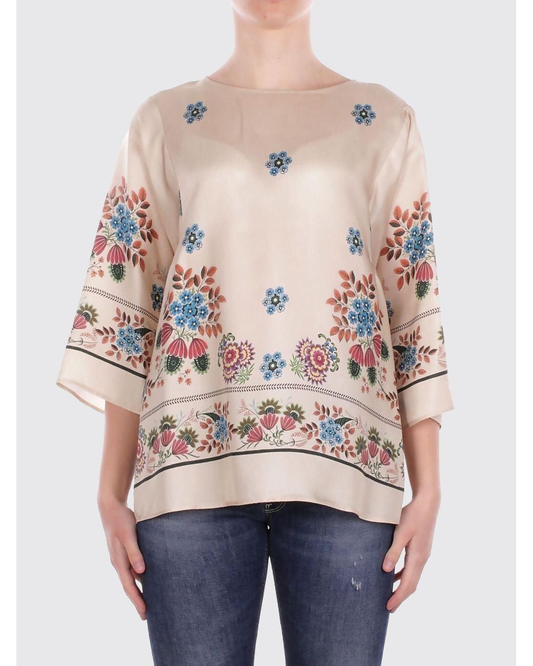Weekend by Maxmara Natural Printed Blouse