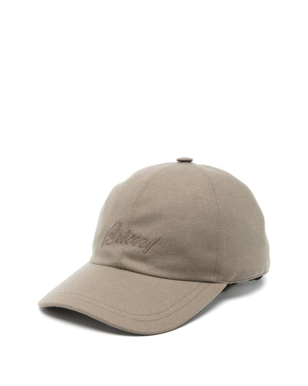 Brioni Gray Technical Cashmere Baseball Cap for men