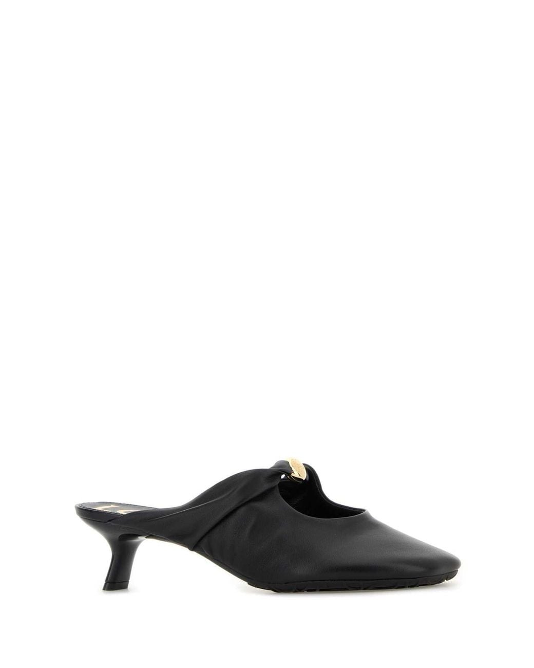Loewe Black Nappa Leather Pebble Mules